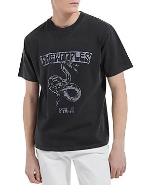 The Kooples Cotton Black Snake Logo Graphic Tee