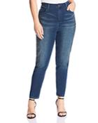 Seven7 Jeans Plus High-rise Embellished Jeans In Rendition