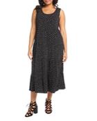 Karen Kane Plus Tiered Midi Dress