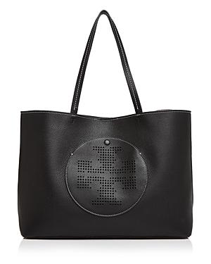 Tory Burch Perforated Logo Leather Tote