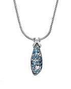 John Hardy Sterling Silver Classic Chain Pendant Necklace With Multi-gemstones, 20