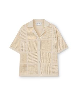 Nanushka Ayaan Knitted Camp Shirt