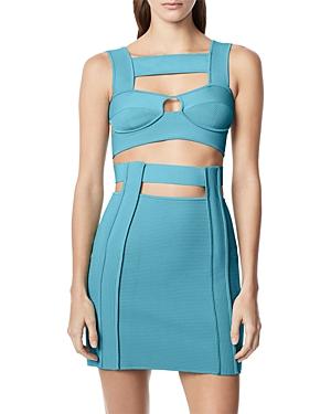 Herve Leger Strappy Cutout Crop Top