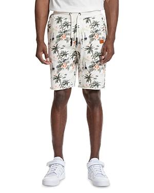 Prps Hide Cotton Tropical Print Regular Fit Drawstring Shorts