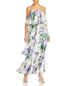 Libertine Lilac Garden Ruffled Floral Print Dress