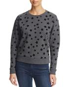 Aqua Flocked Velvet Star Sweatshirt - 100% Exclusive