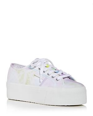 Superga Women's Tie Dye Bead Platform Low Top Sneakers