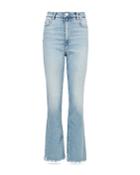 Allsaints Ciara High Waist Bootcut Jeans In Light Indigo