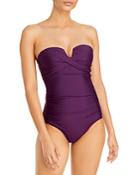 Calvin Klein Split Cup Bandeau One Piece Swimsuit (45% Off) - Comparable Value $108