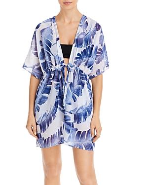 J. Valdi Cita Printed Cover Up Kimono