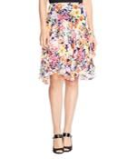 Lauren Ralph Lauren Petites Ruffled Floral Print Skirt