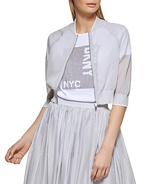 Dkny Sheer Cropped Jacket