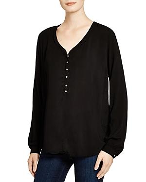 Velvet By Graham & Spencer Rayon Peasant Style Top