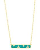 Freida Rothman Harmony Bar Pendant Necklace In 14k Gold-plated Sterling Silver, 16
