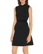 Sandro Many Quilted Lurex Knit Dress