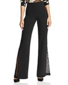 Alice And Olivia Mandy Lace-inset Flared Pants