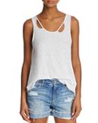 Michelle By Comune Distressed-neck Tank