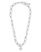 Sterling Forever Chain Link Pearl Pendant Necklace, 18