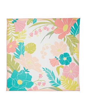 Kate Spade New York Tropical Floral Cotton & Silk Square Scarf