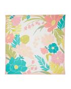 Kate Spade New York Tropical Floral Cotton & Silk Square Scarf