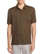 Blanknyc Cotton-linen Slim Fit Button-down Shirt