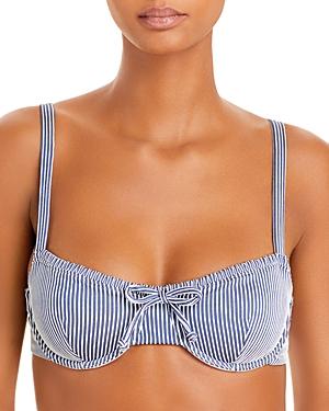 Onia Marilyn Striped Underwire Bikini Top