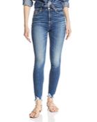 7 For All Mankind Ankle Skinny Jeans In Blue Monday