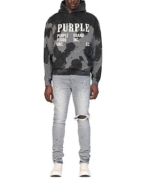 Purple Brand Slim Fit Jeans In Worn Gray Paint Blowout