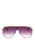 Quay Women's Quay X Jlo Dinero Shield Aviator Sunglasses, 55mm
