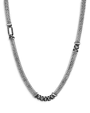 John Hardy Men's Sterling Silver Classic Chain Station Necklace, 24