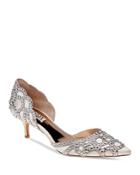 Badgley Mischka Ginny Embellished D'orsay Pointed Toe Pumps