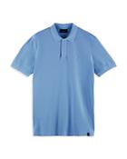 Scotch & Soda Organic Cotton Stretch Garment Dyed Slim Fit Polo Shirt