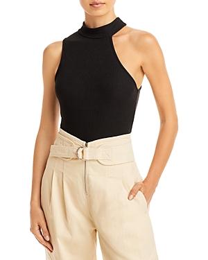 Aqua Cutout Mock Neck Bodysuit - 100% Exclusive