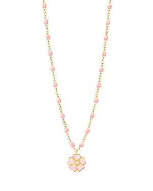 Gigi Clozeau Resin & 18k Yellow Gold Voyage Classic Gigi Flower Necklace, 16.5