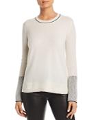 C By Bloomingdale's Rib-knit Detail Cashmere Sweater - 100% Exclusive