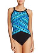 Miraclesuit Night Light Printed One Piece Swimsuit