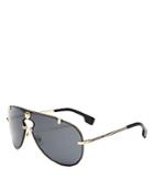 Versace Men's Shield Aviator Sunglasses, 43mm