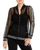 Karl Lagerfeld Paris Mesh Athleisure Jacket