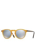 Oliver Peoples Gregory Peck Round Sunglasses, 47mm