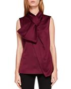 Ted Baker Kristaa Twisted Bow-neck Top