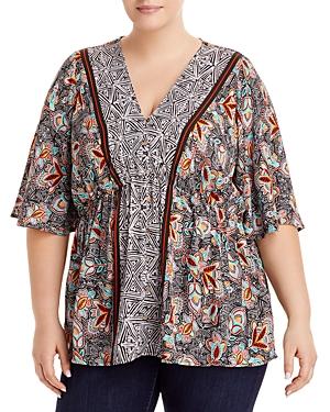 Single Thread Plus Printed Button Front Top