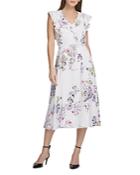 Donna Karan Floral Midi Dress