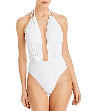Ramy Brook Annka Plunging One Piece Swimsuit