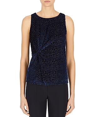 Armani Jacquard Chenille Sleeveless Blouse