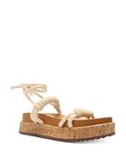 Schutz Women's Nagie Ankle Tie Platform Sandals