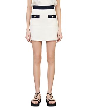 Maje Joliana Knit Mini Skirt