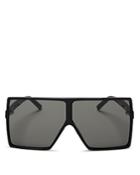 Saint Laurent Betty Oversized Square Shield Sunglasses, 68mm