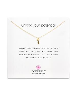 Dogeared Unlock Your Potential Necklace, 16