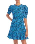 Aqua Printed Puff Sleeve Dress - 100% Exclusive