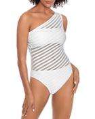 Ralph Lauren One Shoulder One Piece Swimsuit